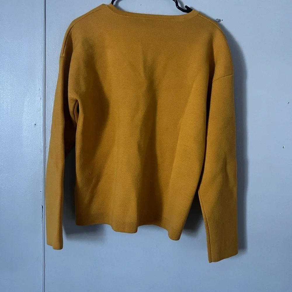 J. Crew Yellow Off-the-Shoulder Sweater